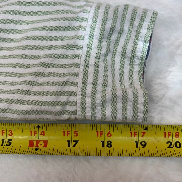 Abercrombie & Fitch Women's Striped Button-Down Shirt Size XS Moose Preppy - Picture 5 of 9